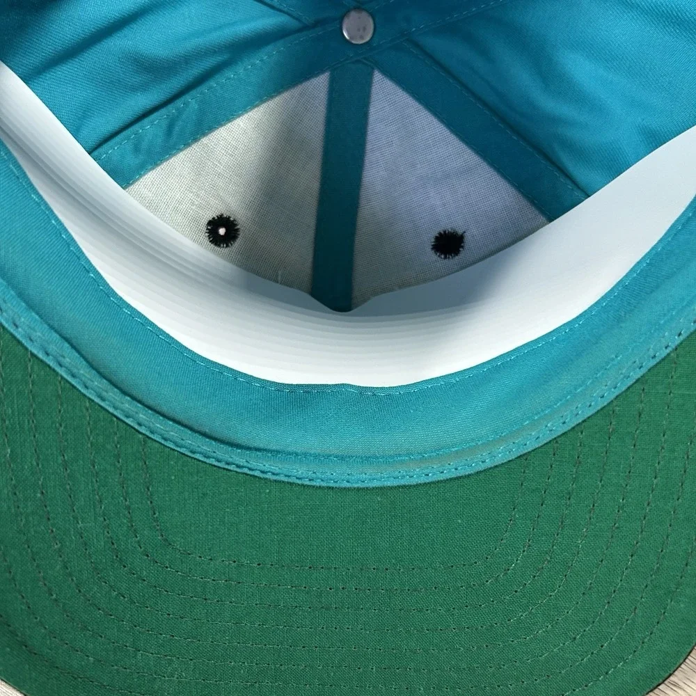 VTG Florida Marlins Snapback Hat MLB Baseball Twins Green Black Bar Line Cap